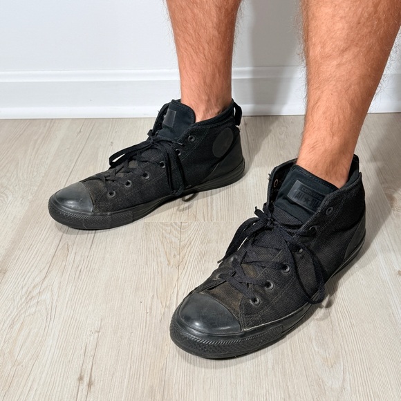 Converse Black Canvas High-Tops - Picture 4 of 15